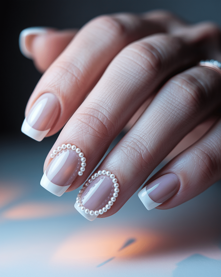 0005_2_in-a-close-up-photograph-a-beautifully-m_JG_F74iLTn222Je5-3ioAA_HESr9cZgQoW2UxkltODI0Q Elegant Nail Trends with Pearls and French Tips for a Timeless Look