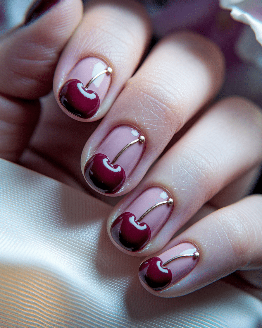0005_3_a-close-up-photograph-captures-the-exqui_l5B_dwkXS2WtCsNhAs_WoQ_GofkkbjfTm6moN-iBaiibw Cute 3D Nail Designs with Cherry Art for a Sweet and Playful Look