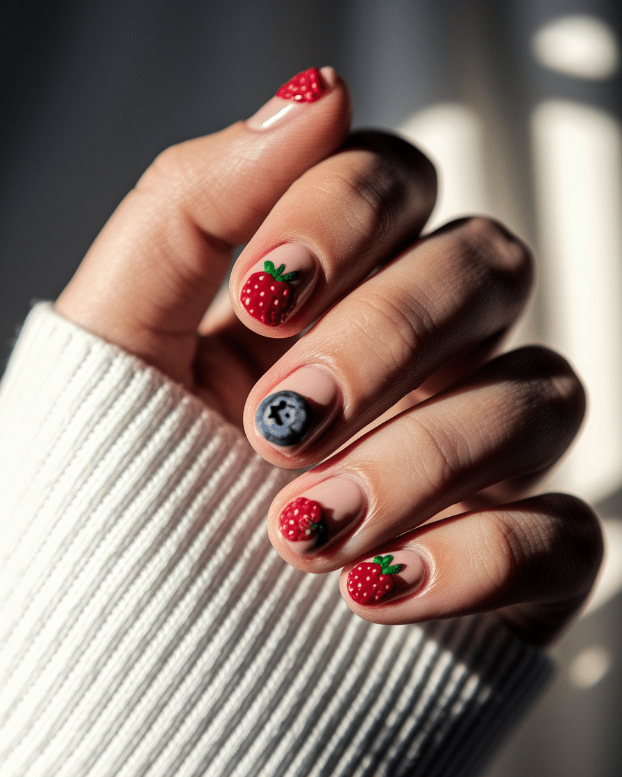 0006_2_a-close-up-photograph-of-a-beautiful-han_4jw_15DkTQO5la37rJsu7g_u2Te_GAMRnu7iPNT6Lu3hg_cover Fresh Summer Nail Design Ideas with a Playful Fruit Twist