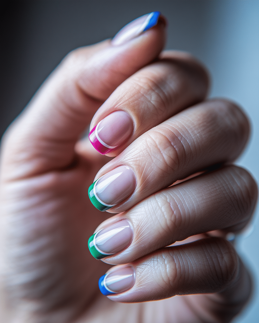 Creative Nail Design Ideas You Can Try with Any Multi-Color Polish Set