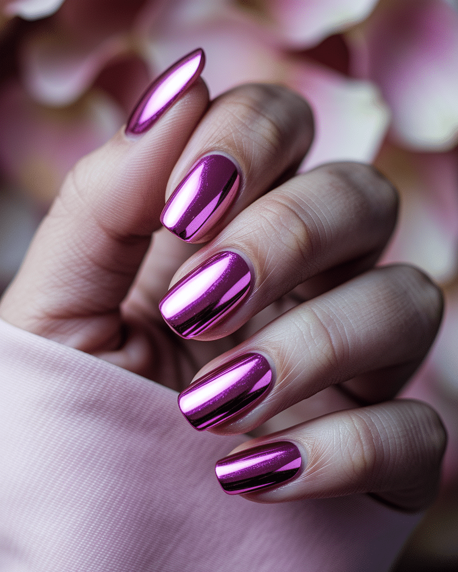 The Best Pink Chrome Nail Ideas to Elevate Your Manicure Game