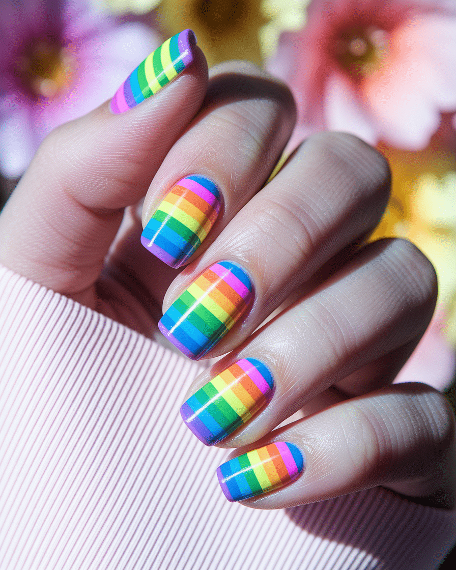Creative Nail Design Ideas You Can Try with Any Multi-Color Polish Set