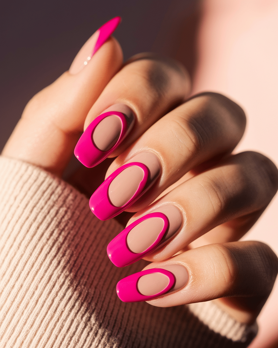 0010_1_a-close-up-photograph-of-a-beautifully-m__mhUkAQdRnKzBVC2HhfyIw_0jERP50GR42zmjrzVWxTSw Modern French Tip Nail Designs for a Stylish Twist