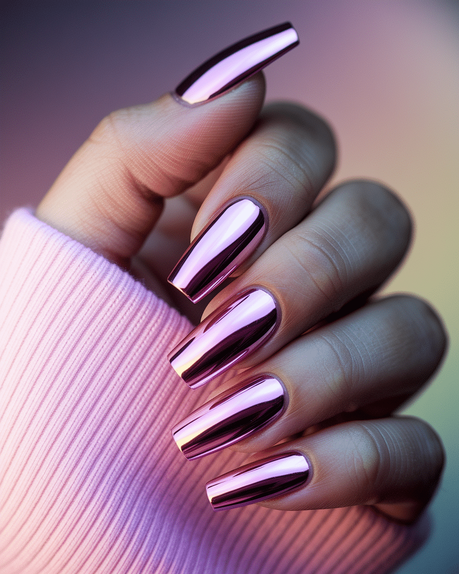The Best Pink Chrome Nail Ideas to Elevate Your Manicure Game