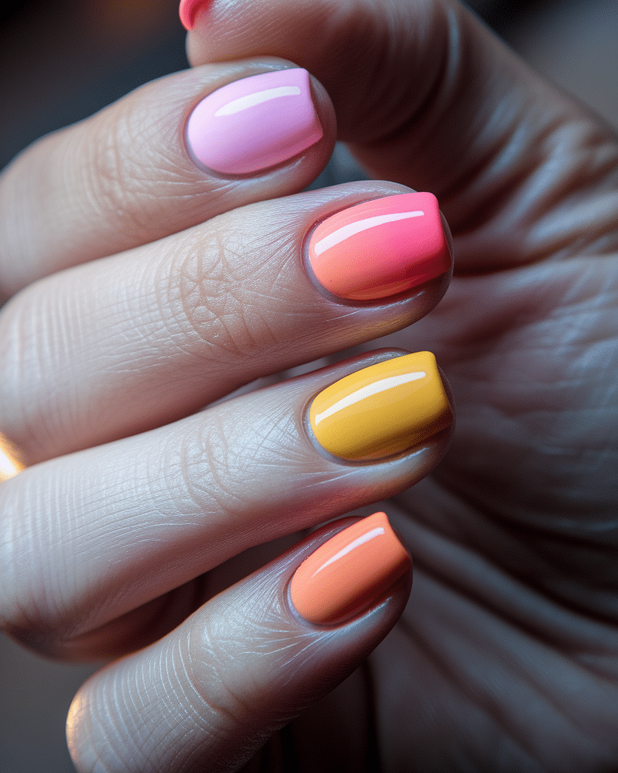 0012_3_a-close-up-photograph-captures-the-intri_t7qaaPYLTyWCw3RoGFNLcg_dY9-sa69R3K04b7spyd98g Sunset Ombre Nail Designs That Capture the Beauty of Golden Hour