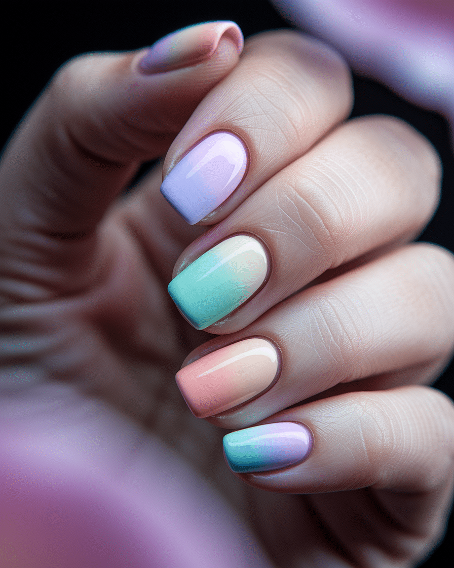 Creative Nail Design Ideas You Can Try with Any Multi-Color Polish Set