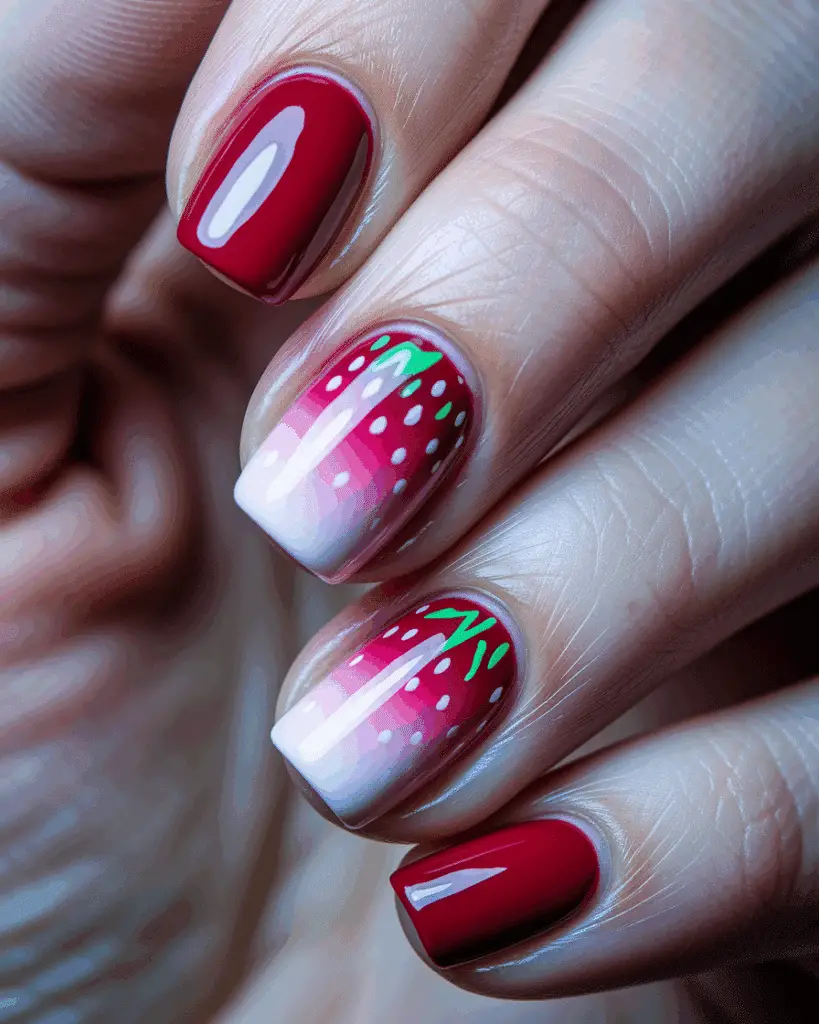 Romantic Cherry Nail Designs for a Sweet and Flirty Look 9 Romantic Cherry Nail Designs for a Sweet and Flirty Look