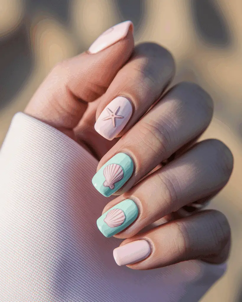 Stunning Sea Shell Nail Designs That Bring Coastal Charm to Your Next Manicure 9 Stunning Sea Shell Nail Designs That Bring Coastal Charm to Your Next Manicure